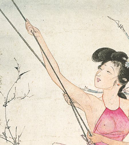 苍溪县-胡也佛的仕女画和最知名的金瓶梅秘戏图
